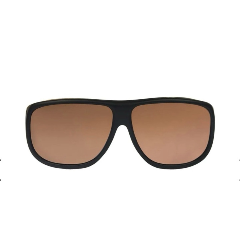 JONATHAN PAUL AVIATOR FITOVER SUNGLASSES Sz:XL Stylish Black Brown Sunglasses